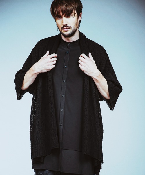 NO ID.（ノーアイディー） カーディガン 「NO ID.」Half Sleeve Sheer