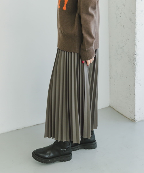 「ITEMS URBANRESEARCH」 プリーツスカート FREE ブラック レディース_画像7