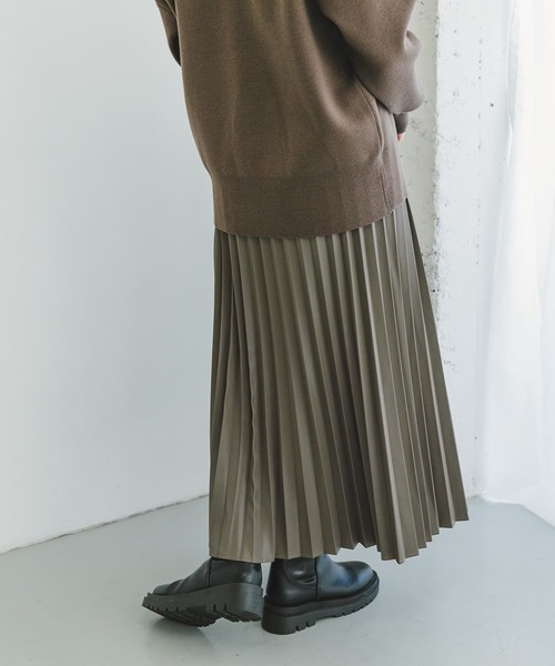 「ITEMS URBANRESEARCH」 プリーツスカート FREE ブラック レディース_画像8