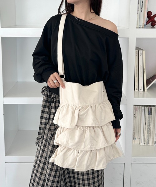 CLEA トートバッグ フリルスエードトートバッグ レディース : ZOZOTOWN