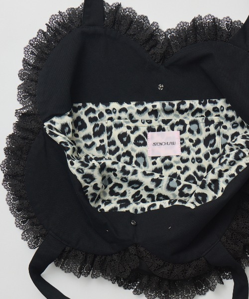 【即日発送】AVENCHUMU ハート トートバッグ【ブラック】 AVENCHUMU トートバッグ Love heart's cake tote bag レディース