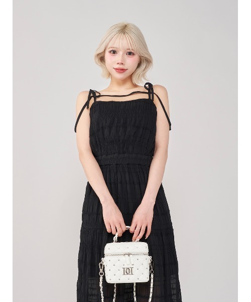 オープンバックワンピース ロング スリット キャミ 10180 Darich ワンピース バックオープンキャミロングワンピース