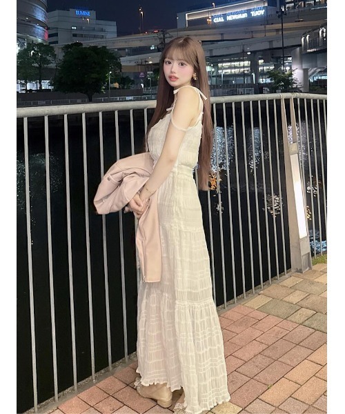 Darich ワンピース バックオープンキャミロングワンピース