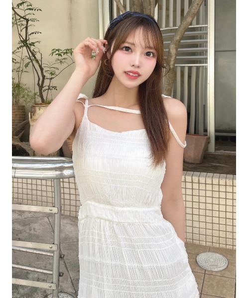 Darich ワンピース バックオープンキャミロングワンピース