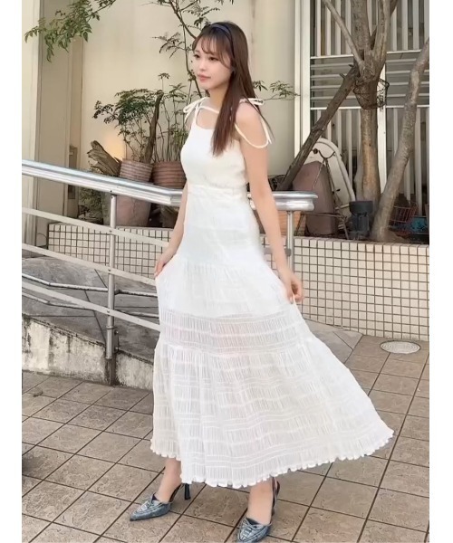 Darich ワンピース バックオープンキャミロングワンピース