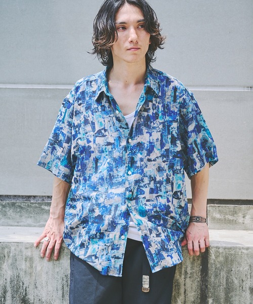 【JOURNAL STANDARD】EVALETメッシパターンシャツ JOURNAL STANDARD シャツ ”吸水速乾 / 通気性” EVALET ライト