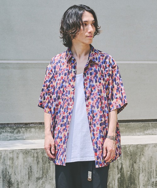 【JOURNAL STANDARD】EVALETメッシパターンシャツ JOURNAL STANDARD シャツ ”吸水速乾 / 通気性” EVALET ライト