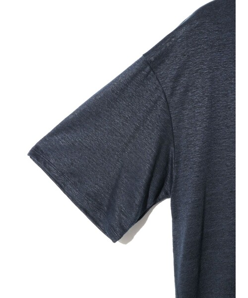 MIDIUMISOLID tシャツ for Ladies ハーフスリーブリネンワイド