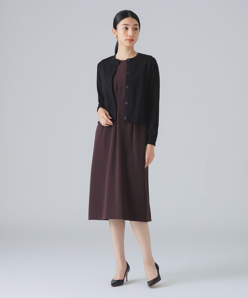 レディース バック タフタ カーディガン EFFE BEAMS カーディガン バック タフタ レディース : ZOZOTOWN