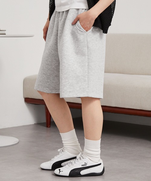 MONO-MART パンツ イージードライ ワイドダンボールスウェットショート