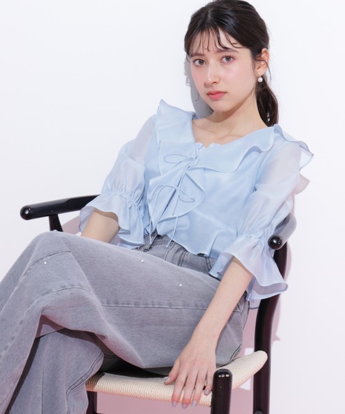 美品ジルスチュアート2021ssブラウス JILL by JILL STUART（ジルバイジルスチュアート） ブラウス シャツ