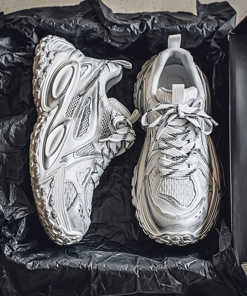 靴 M.39.N.77 shoes365 スニーカー 「SHOES 365」厚底凹凸ダッド