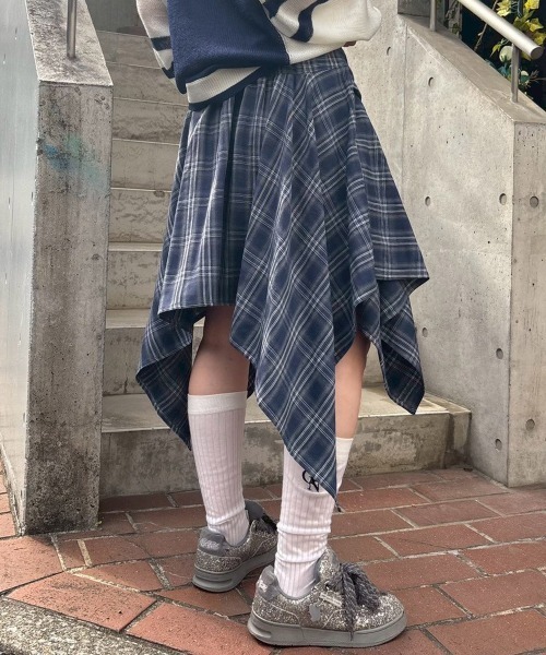 むぎ 様 ♡ Check ＆ STRIPE Candy Stripper スカート CHECK SHIRT WRAP : ZOZOTOWN Yahoo!店