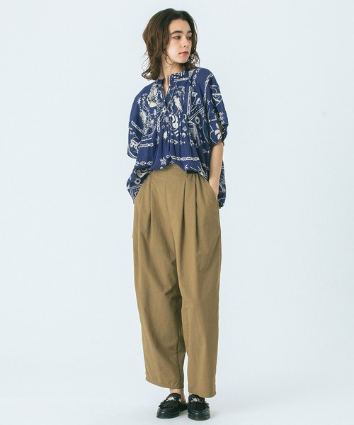 HLAADA ブラウス シャツ (HLAADA for ROSEBUD)BANDANA TUCK SHIRT 