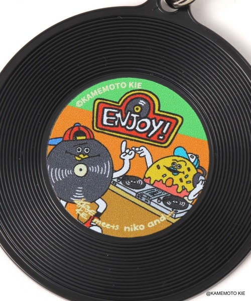 キーコ niko and… キーホルダー 「BOP TUNE RECORDS」レコードキーホルダー