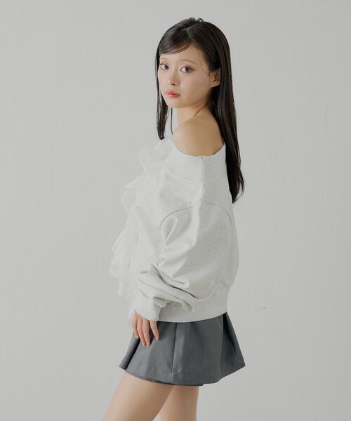 Chico（チコ） スカート ボックスプリーツレイヤードスカパン