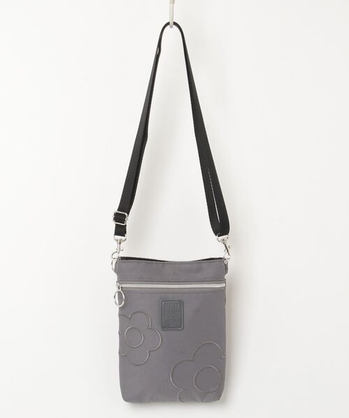 MARY QUANT 「MARY QUANT」 刺繍ショルダーバッグ - グレー レディース 