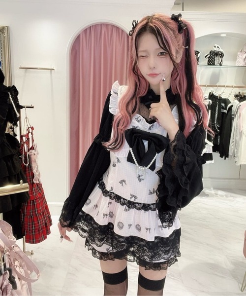 Ank Rouge（アンクルージュ） ワンピース 千鳥とリボンとケーキの