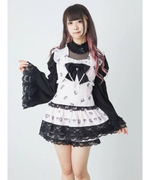 Ank Rouge 千鳥とリボンとケーキのお姫様プリントSETUP 千鳥とリボンとケーキのお姫様プリントSETUP - Ank Rouge(アン