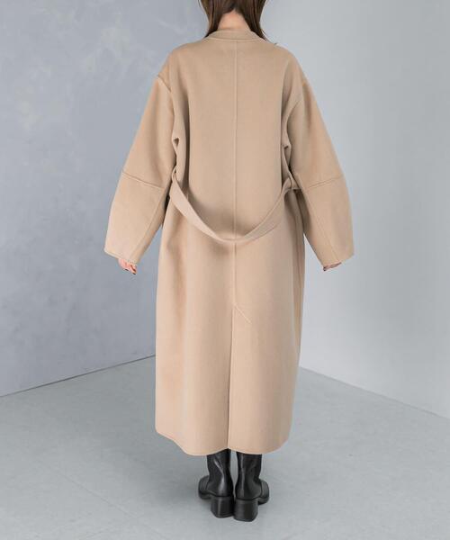 コート アウター カラーレスリバーロングコート レディース : ZOZOTOWN