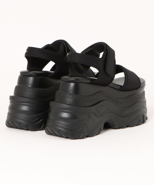 「Mafmof」 フラットサンダル L ブラック レディース_画像2