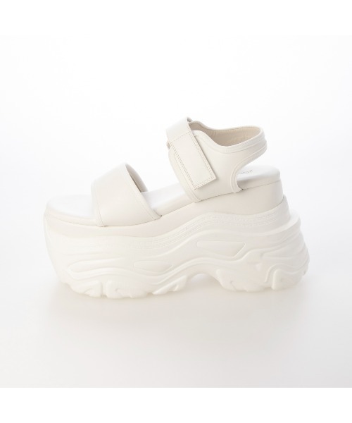 「Mafmof」 フラットサンダル L ブラック レディース_画像4