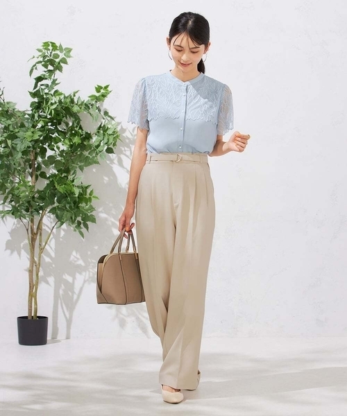 「a.v.v」 半袖ブラウス 34 ラベンダー レディース_画像5