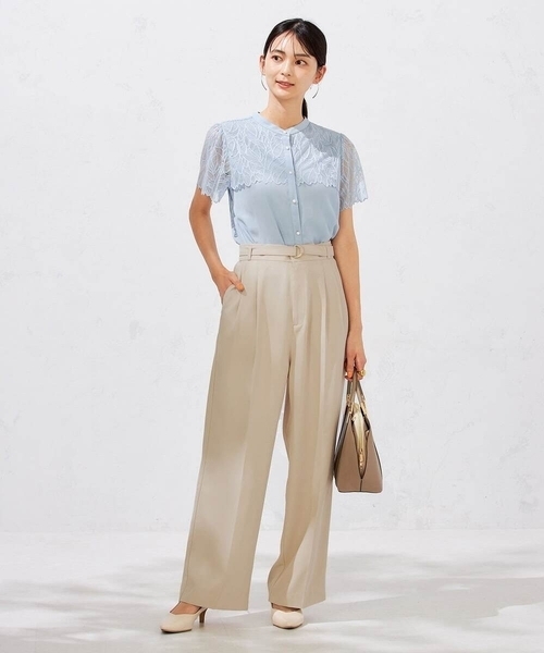 「a.v.v」 半袖ブラウス 34 ラベンダー レディース_画像6