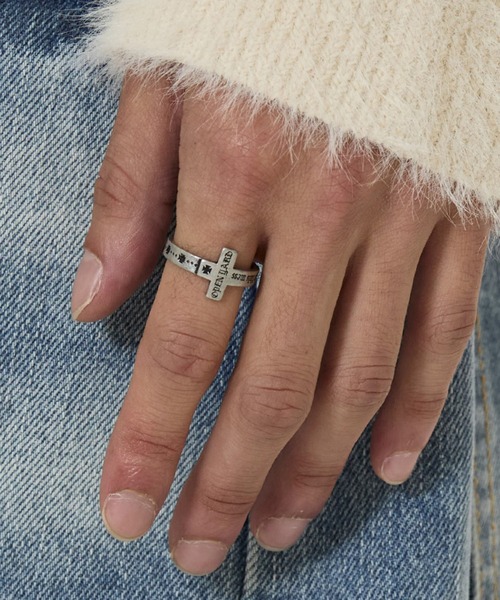 OY（オーワイ） 指輪 リング 「OY/オーワイ」ENGRAVED CROSS RING
