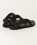 「Teva」 フラットサンダル 23cm ブラ...の詳細画像1