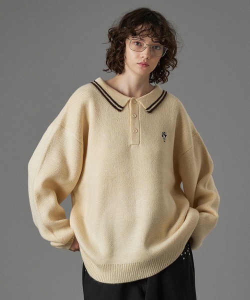 ONCILY（オンシェリー） セーター ニット ASSORT VOLUME KNIT POLO