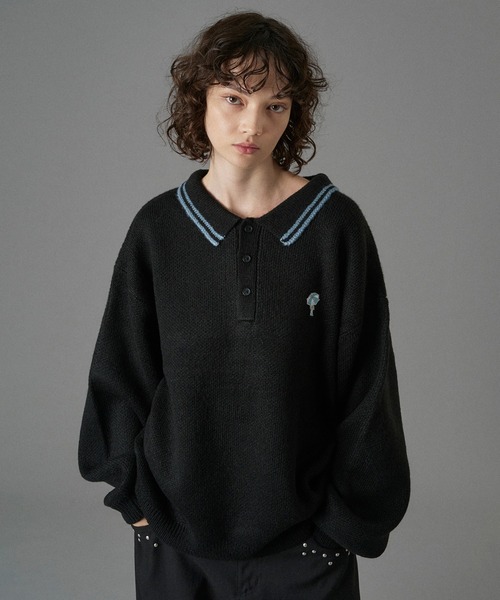 ONCILY（オンシェリー） セーター ニット ASSORT VOLUME KNIT POLO