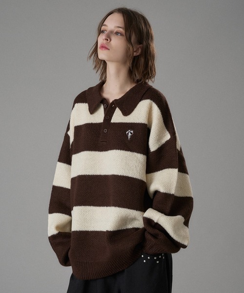 ONCILY（オンシェリー） セーター ニット ASSORT VOLUME KNIT POLO