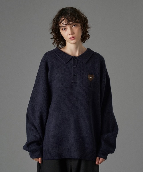 ONCILY（オンシェリー） セーター ニット ASSORT VOLUME KNIT POLO