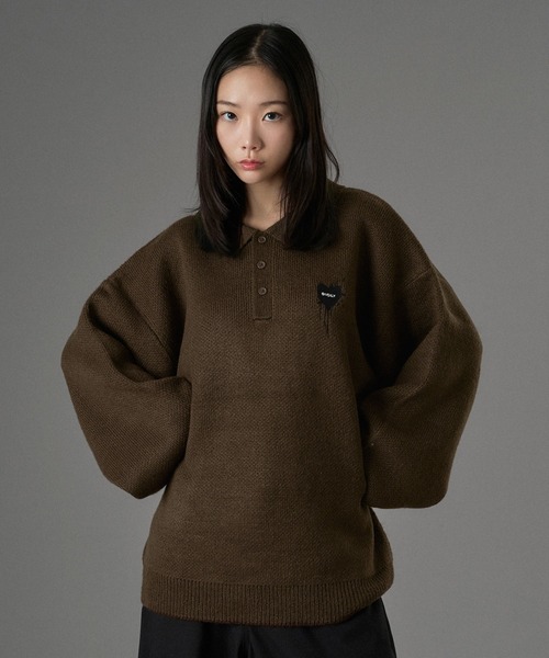 ONCILY（オンシェリー） セーター ニット ASSORT VOLUME KNIT POLO