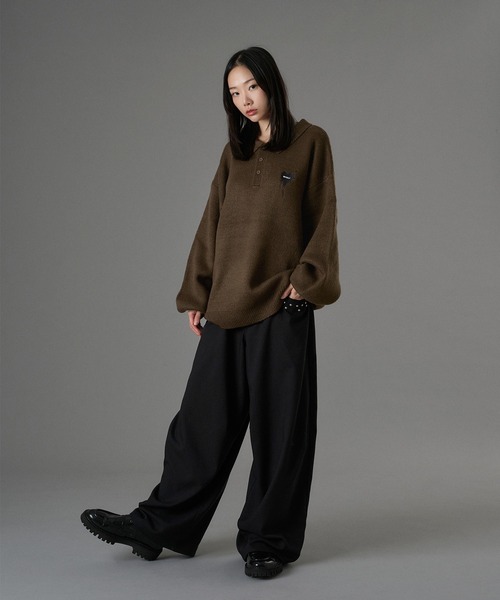 ONCILY（オンシェリー） セーター ニット ASSORT VOLUME KNIT POLO