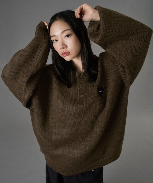 ONCILY（オンシェリー） セーター ニット ASSORT VOLUME KNIT POLO
