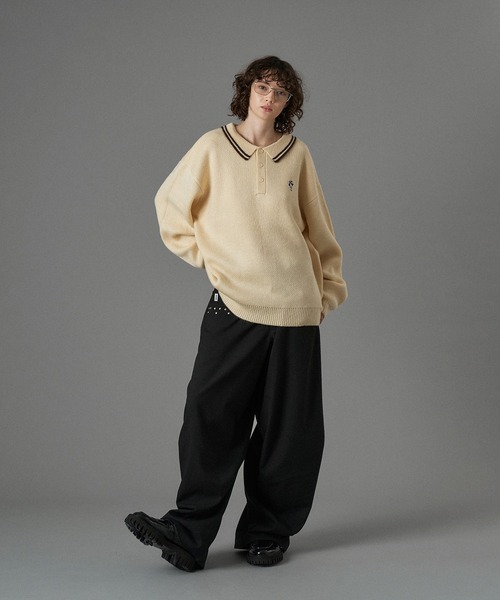 ONCILY（オンシェリー） セーター ニット ASSORT VOLUME KNIT POLO