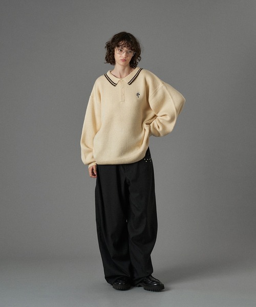ONCILY（オンシェリー） セーター ニット ASSORT VOLUME KNIT POLO