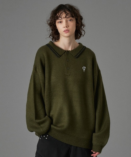 ONCILY（オンシェリー） セーター ニット ASSORT VOLUME KNIT POLO