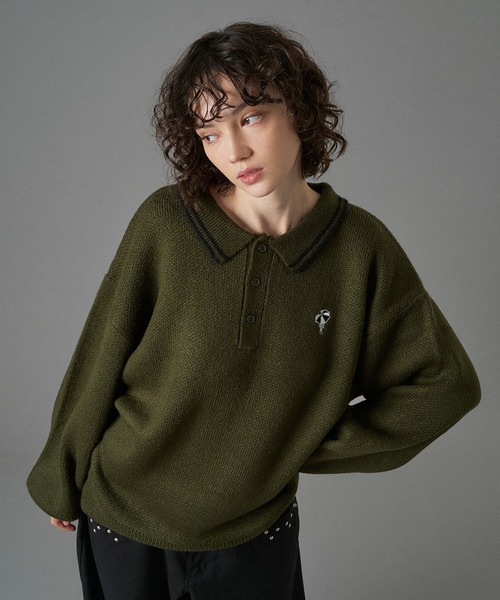 ONCILY（オンシェリー） セーター ニット ASSORT VOLUME KNIT POLO