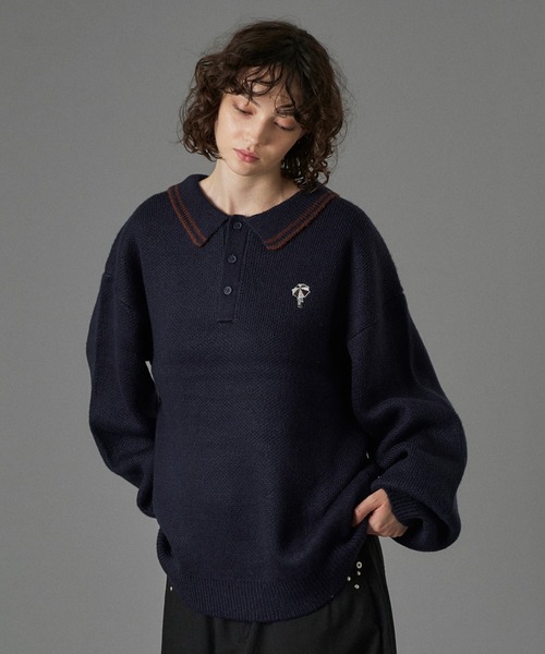 ONCILY（オンシェリー） セーター ニット ASSORT VOLUME KNIT POLO