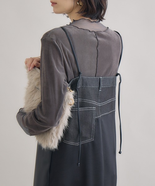 IENA イエナ ツイードオールインワン 2022AW IENA BLACK TWEED