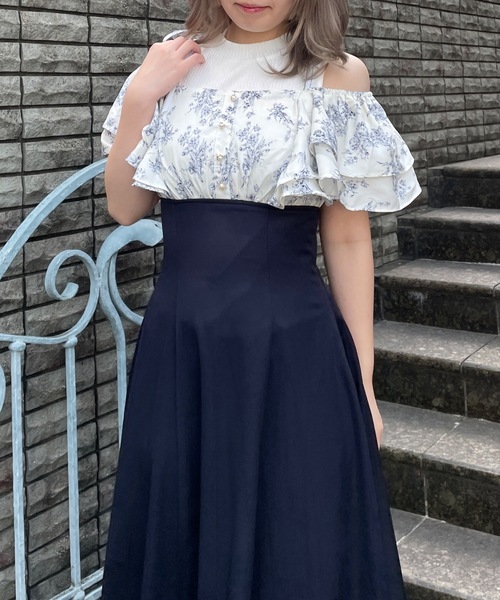 「abc une face」 ノースリーブワンピース FREE ホワイト レディース_画像7