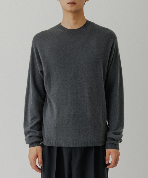 ADAM ET ROPE'（アダムエロペ） セーター ニット 12GG カシミヤ クルー