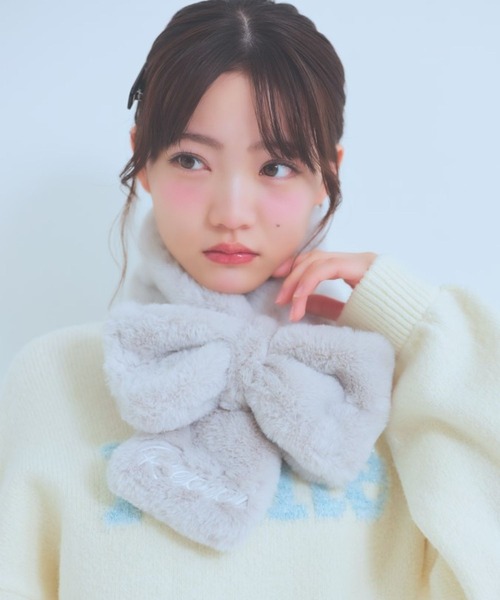 repipi armario（レピピアルマリオ） マフラー サシコミファーマフラー