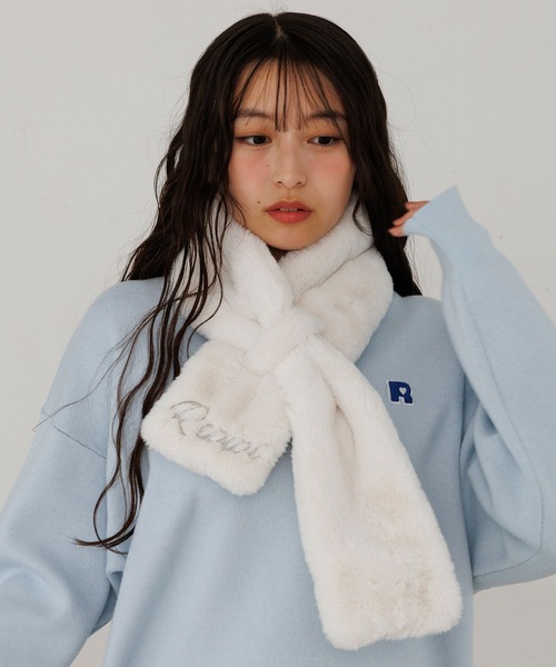 repipi armario（レピピアルマリオ） マフラー サシコミファーマフラー