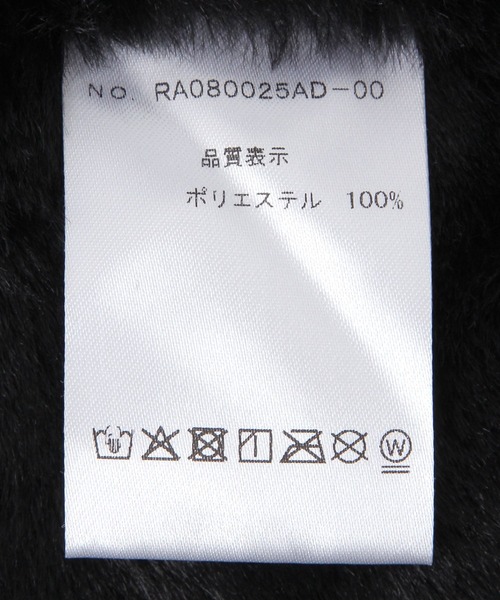 新品♡もこもこファー マフラー ＆イヤーマフセット ブラック ホワイト ロゴ repipi armario（レピピアルマリオ） マフラー サシコミファーマフラー