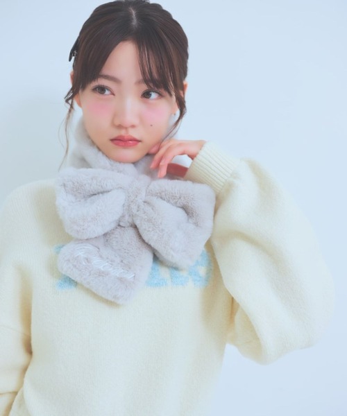 repipi armario（レピピアルマリオ） マフラー サシコミファーマフラー