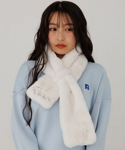 repipi armario（レピピアルマリオ） マフラー サシコミファーマフラー